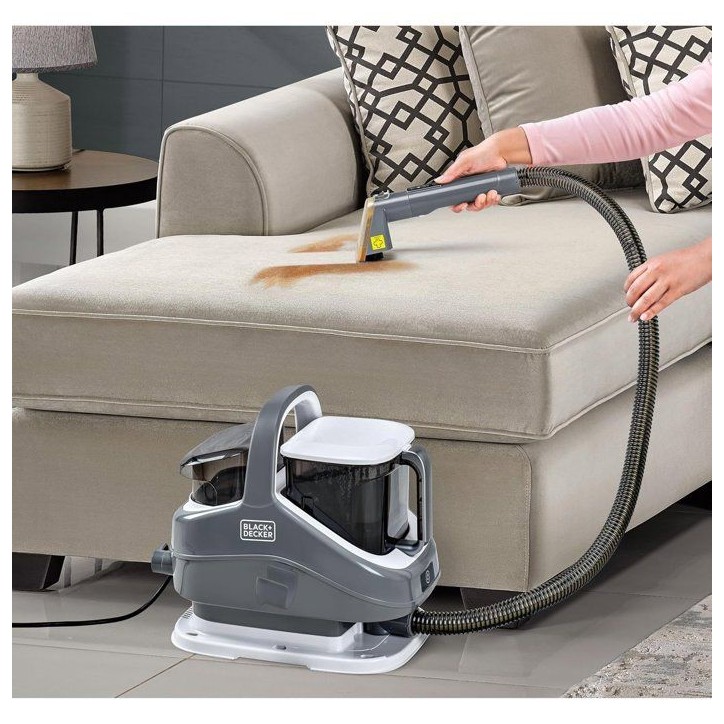 Shampouineuse multi-surfaces 3 en 1 - BLACK & DECKER - BHSC1350CHS-QS - 1300 W - Fonction vapeur - Double réservoir Shampouineuse multi-surfaces 3 en 1 - BLACK & DECKER - BHSC1350CHS-QS - 1300 W - Fonction vapeur - Double réservoir