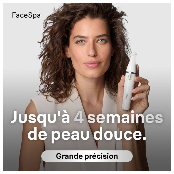 Épilateur visage 2-en-1 - BRAUN - Face SE810 - Wet & Dry - Brosse nettoyante - Précision Épilateur visage 2-en-1 - BRAUN - Face SE810 - Wet & Dry - Brosse nettoyante - Précision