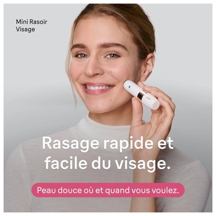 Rasoir visage femme - BRAUN - FS1000 - Compact - Précis - Nomade