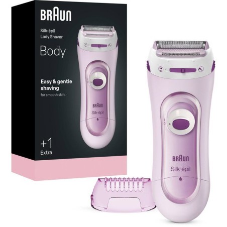Rasoir électrique femme - BRAUN - LS5100 - Sans fil - Tête arrondie - Zones sensibles