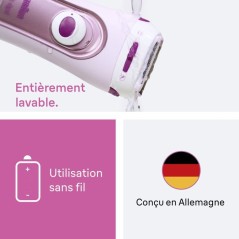 Rasoir électrique femme - BRAUN - LS5100 - Sans fil - Tête arrondie