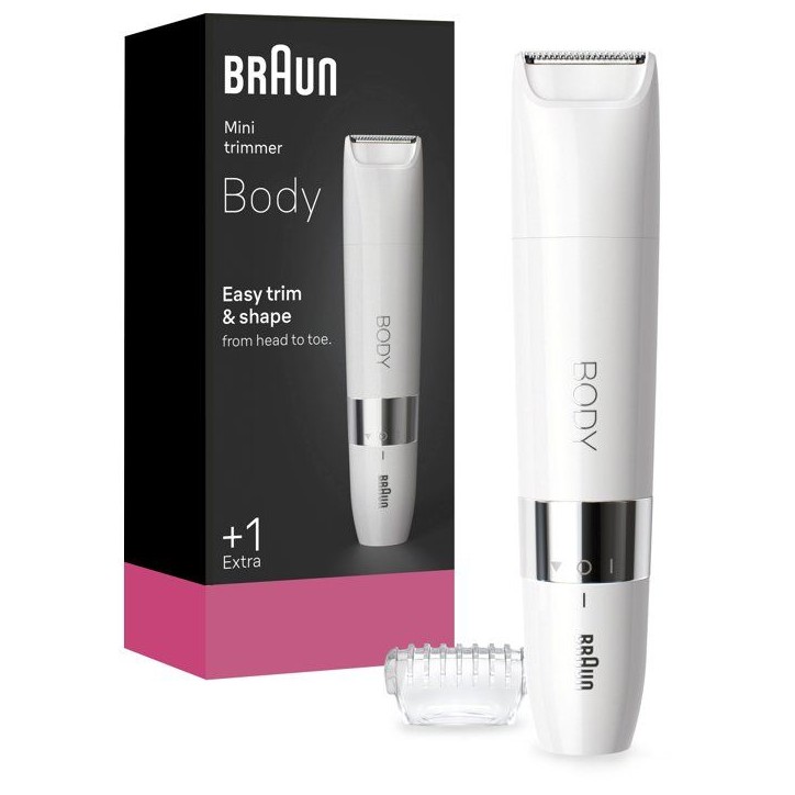 Mini tondeuse corps - BRAUN - BS1000 - Compacte - Précise - Zones sensibles Mini tondeuse corps - BRAUN - BS1000 - Compacte - Précise - Zones sensibles