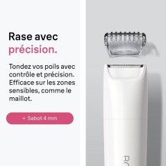Mini tondeuse corps - BRAUN - BS1000 - Compacte - Précise - Zones sen