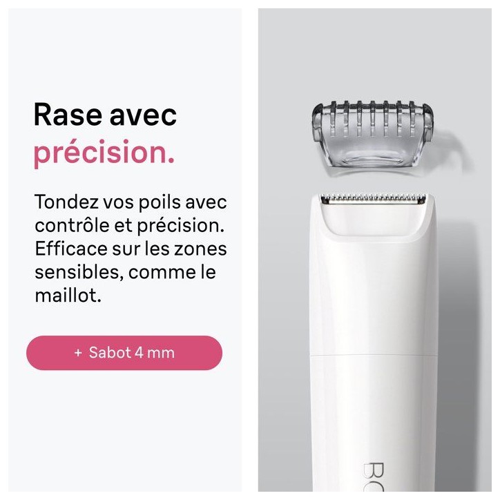 Mini tondeuse corps - BRAUN - BS1000 - Compacte - Précise - Zones sensibles Mini tondeuse corps - BRAUN - BS1000 - Compacte - Précise - Zones sensibles