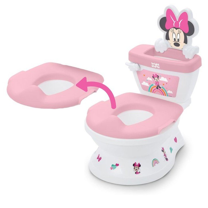 DISNEY BABY - MINNIE- Mini toilette avec réducteur de lunette de toilette inclus, 2 en 1, MySize, Pot amovible facile à nettoy DISNEY BABY - MINNIE- Mini toilette avec réducteur de lunette de toilette inclus, 2 en 1, MySize, Pot amovible facile à nettoy