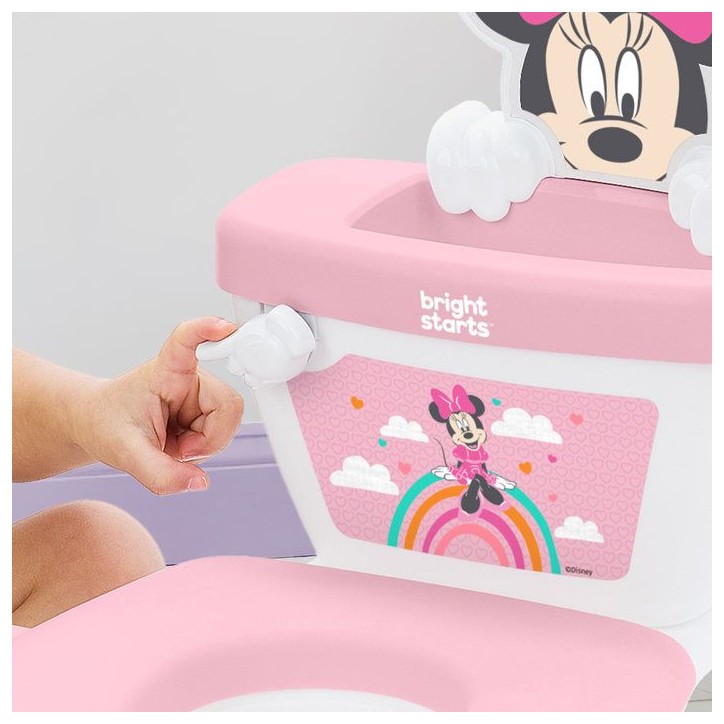 DISNEY BABY - MINNIE- Mini toilette avec réducteur de lunette de toilette inclus, 2 en 1, MySize, Pot amovible facile à nettoy DISNEY BABY - MINNIE- Mini toilette avec réducteur de lunette de toilette inclus, 2 en 1, MySize, Pot amovible facile à nettoy