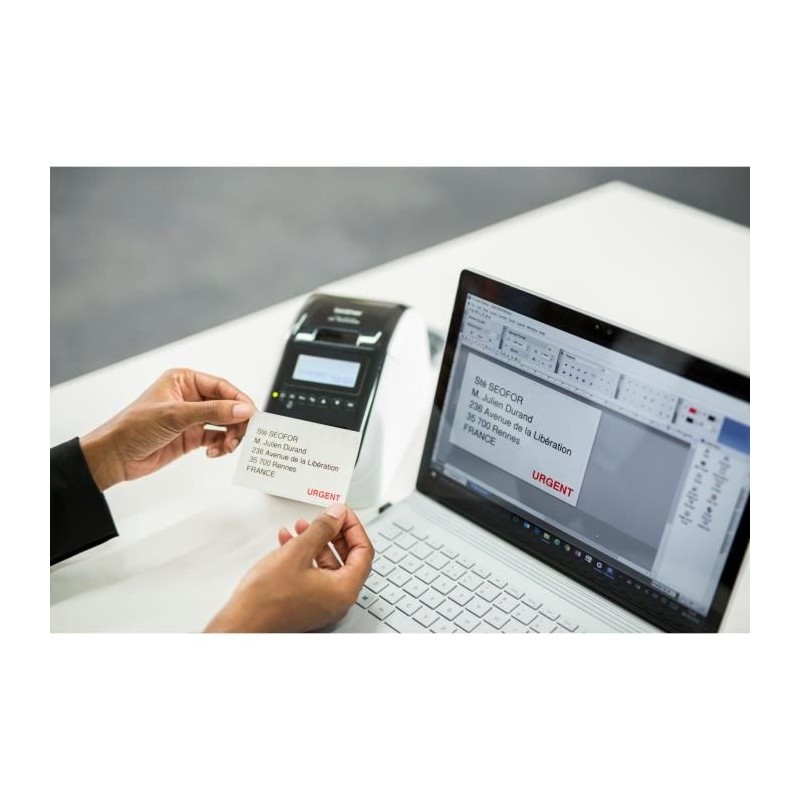 Imprimante d'étiquettes - BROTHER - QL-820NWBc - Professionnelle - Co