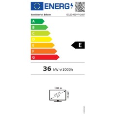 CONTINENTAL EDISON - CELED40SVFH26B7 - TV LED FHD 40“ (102 cm) - 3xH