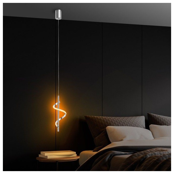 Suspension lustre D BY M.RED Chrome - Métal chromé - Design moderne - Finition brillante Suspension lustre D BY M.RED Chrome - Métal chromé - Design moderne - Finition brillante
