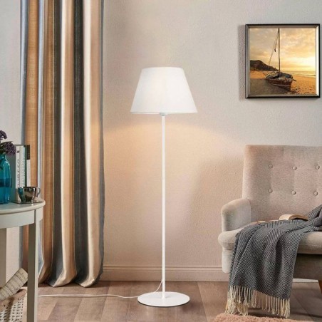 Lampadaire D BY M.RED White - Métal - Design épuré - Ambiance chaleureuse