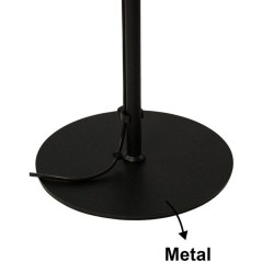 Lampadaire D BY M.RED Black - Métal - Abat-jour PVC - Design élégan