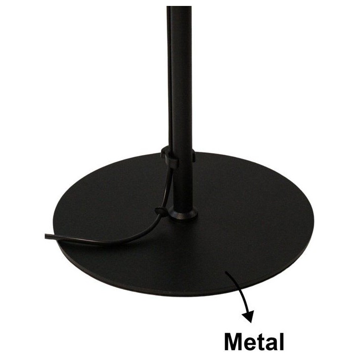 Lampadaire D BY M.RED Black - Métal - Abat-jour PVC - Design élégant Lampadaire D BY M.RED Black - Métal - Abat-jour PVC - Design élégant