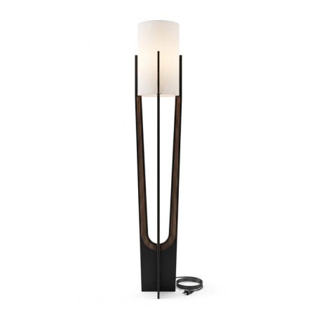 Lampadaire D BY M.RED Black - MDF - Papier kraft - Ambiance chaleureus