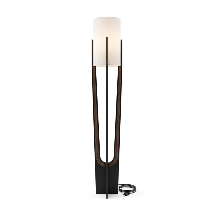 Lampadaire D BY M.RED Black - MDF - Papier kraft - Ambiance chaleureuse Lampadaire D BY M.RED Black - MDF - Papier kraft - Ambiance chaleureuse