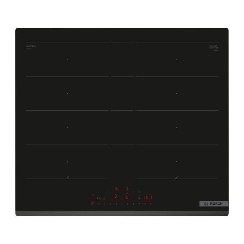 Table induction 60cm - BOSCH SER6 - PXY63KHC1E Noir - 4-foyers - Home Table induction 60cm - BOSCH SER6 - PXY63KHC1E Noir - 4-foyers - Home
