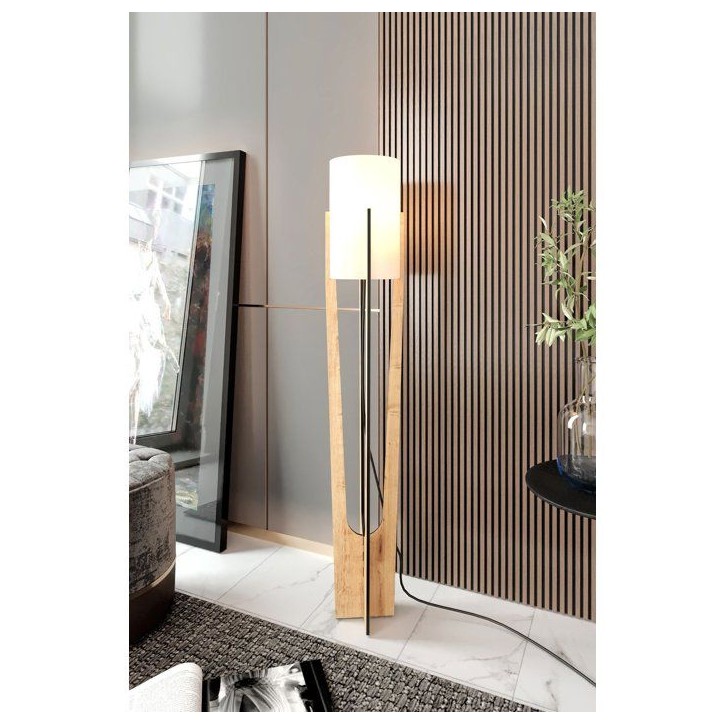 Lampadaire D BY M.RED Oak - MDF - Papier kraft - Eclairage décoratif Lampadaire D BY M.RED Oak - MDF - Papier kraft - Eclairage décoratif