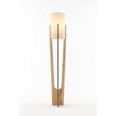 Lampadaire D BY M.RED Oak - MDF - Papier kraft - Eclairage décoratif
