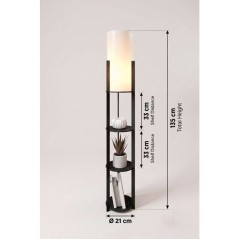 Lampadaire D BY M.RED Black - Métal - Structure 100% métal - Style c