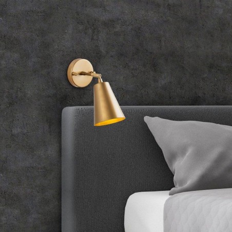 Applique murale Gold - Métal doré - Style contemporain - Ambiance chaleureuse