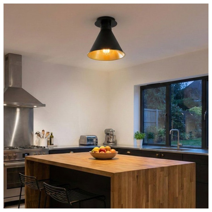 Suspension lustre D BY M.RED Black - Métal noir - Design élégant - Style contemporain Suspension lustre D BY M.RED Black - Métal noir - Design élégant - Style contemporain