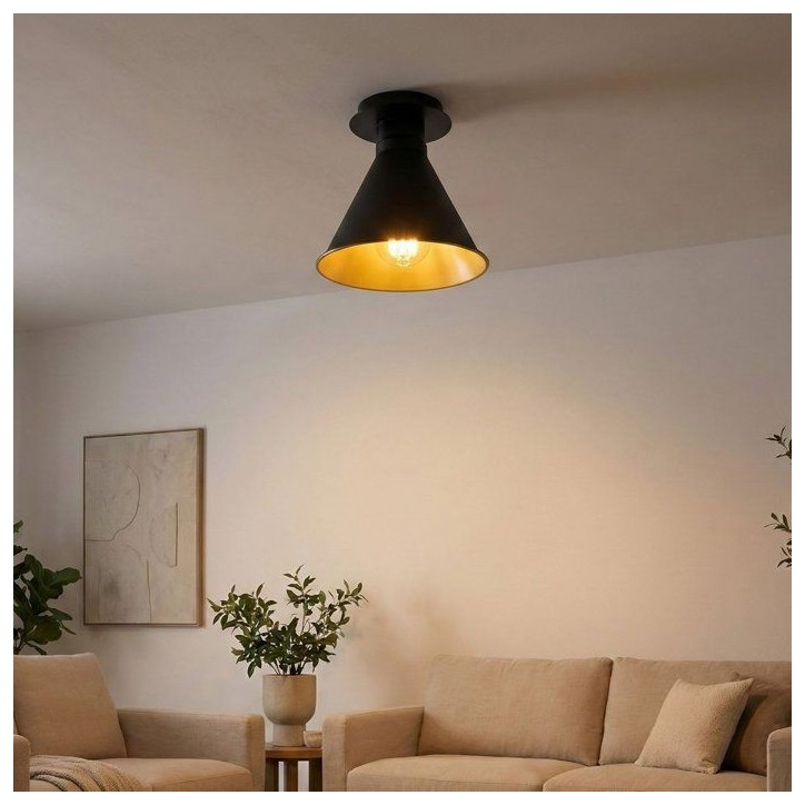 Suspension lustre D BY M.RED Black - Métal noir - Design élégant - Style contemporain Suspension lustre D BY M.RED Black - Métal noir - Design élégant - Style contemporain