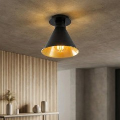 Suspension lustre D BY M.RED Black - Métal noir - Design élégant -