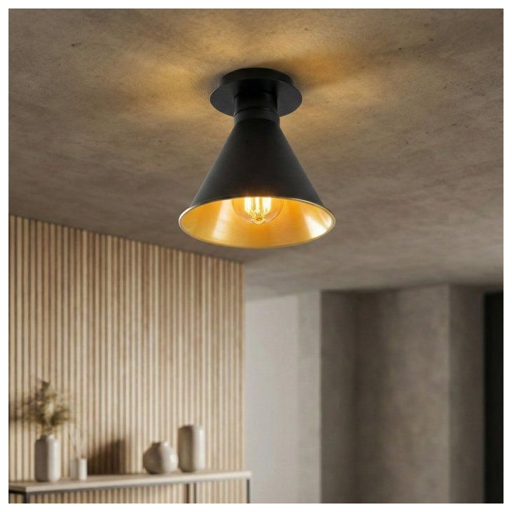 Suspension lustre D BY M.RED Black - Métal noir - Design élégant - Style contemporain Suspension lustre D BY M.RED Black - Métal noir - Design élégant - Style contemporain