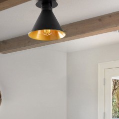 Suspension lustre D BY M.RED Black - Métal noir - Design élégant -