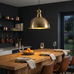 Suspension lustre scandinave D BY M.RED Gold - Métal doré - Style no