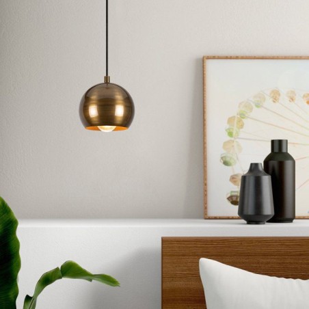 Suspension lustre scandinave D BY M.RED Gold - Doré - Design épuré - Elégant