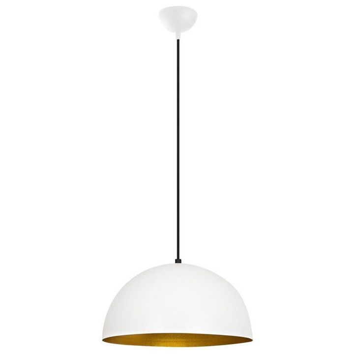 Suspension lustre D BY M.RED White Gold - Blanc et doré - Métal - Style moderne Suspension lustre D BY M.RED White Gold - Blanc et doré - Métal - Style moderne