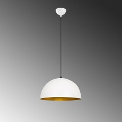 Suspension lustre D BY M.RED White Gold - Blanc et doré - Métal - St