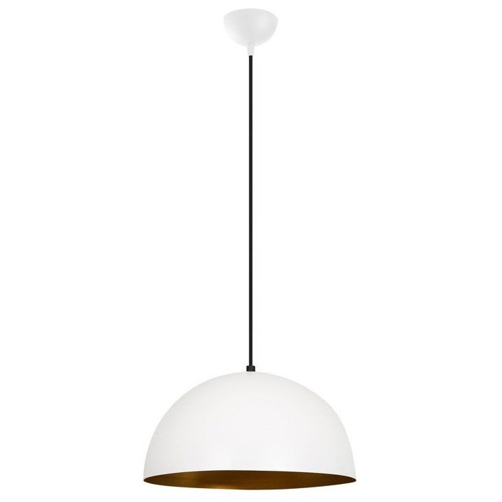 Suspension lustre D BY M.RED White Gold - Blanc et doré - Métal - Style moderne Suspension lustre D BY M.RED White Gold - Blanc et doré - Métal - Style moderne