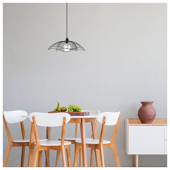 Suspension lustre industriel D BY M.RED Black - Métal robuste - Design industriel - Moderne Suspension lustre industriel D BY M.RED Black - Métal robuste - Design industriel - Moderne