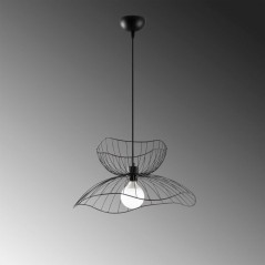 Suspension lustre industriel D BY M.RED Black - Métal robuste - Desig
