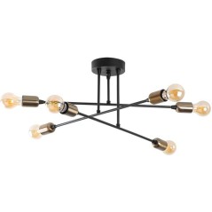 Suspension lustre D BY M.RED Black - Métal noir - Glamour - Ambiance