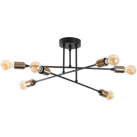 Suspension lustre D BY M.RED Black - Métal noir - Glamour - Ambiance