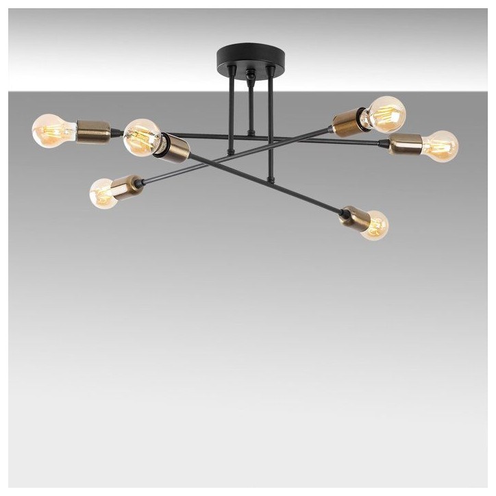 Suspension lustre D BY M.RED Black - Métal noir - Glamour - Ambiance élégante Suspension lustre D BY M.RED Black - Métal noir - Glamour - Ambiance élégante