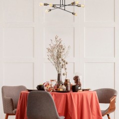 Suspension lustre D BY M.RED Black - Métal noir - Glamour - Ambiance