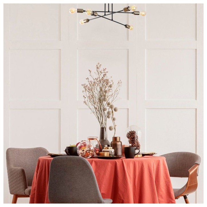 Suspension lustre D BY M.RED Black - Métal noir - Glamour - Ambiance élégante Suspension lustre D BY M.RED Black - Métal noir - Glamour - Ambiance élégante