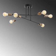 Suspension lustre D BY M.RED Black - Métal noir - Glamour - Ambiance