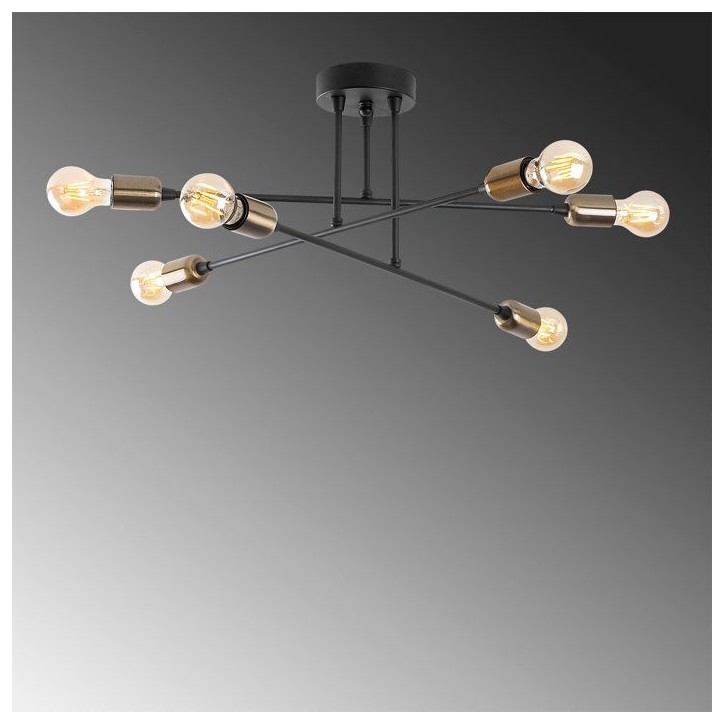 Suspension lustre D BY M.RED Black - Métal noir - Glamour - Ambiance élégante Suspension lustre D BY M.RED Black - Métal noir - Glamour - Ambiance élégante