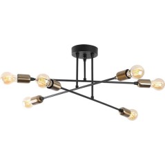 Suspension lustre D BY M.RED Black - Métal noir - Glamour - Ambiance