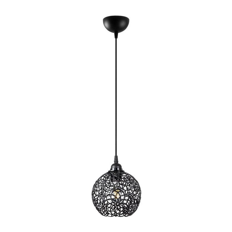 Suspension lustre D BY M.RED Black - Métal noir - Elégant - Style co