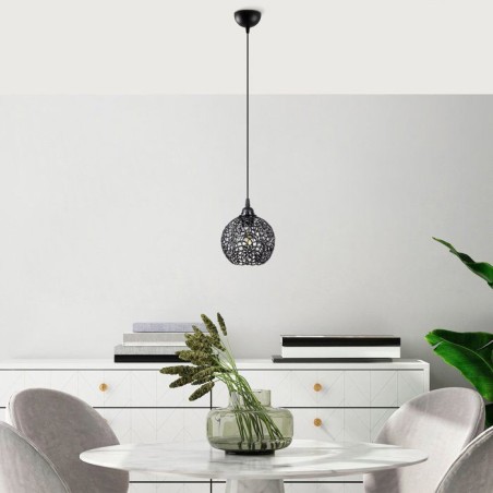 Suspension lustre D BY M.RED Black - Métal noir - Elégant - Style contemporain