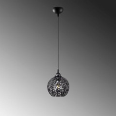 Suspension lustre D BY M.RED Black - Métal noir - Elégant - Style co