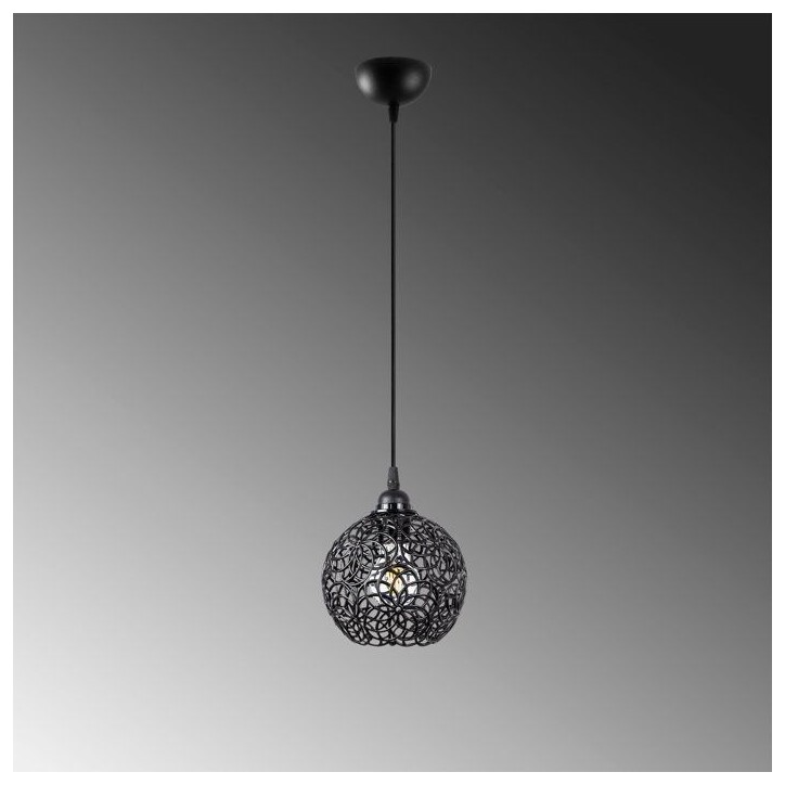 Suspension lustre D BY M.RED Black - Métal noir - Elégant - Style contemporain Suspension lustre D BY M.RED Black - Métal noir - Elégant - Style contemporain