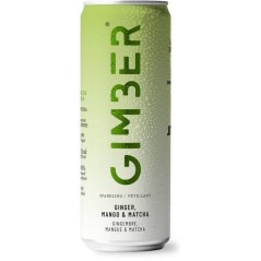 Gimber - Prêt-à-boire - Canette - Gingembre avec mangue et matcha - 12 x 250 ml - Bio