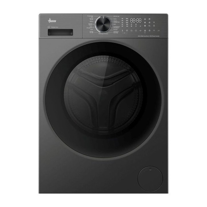 Lave-linge hublot HOOVER HLP610BL10GUH-47 - 10 kg - Induction - 1600 trs/min - Classe A-35% - Connecté - Vapeur - Anthracite Lave-linge hublot HOOVER HLP610BL10GUH-47 - 10 kg - Induction - 1600 trs/min - Classe A-35% - Connecté - Vapeur - Anthracite