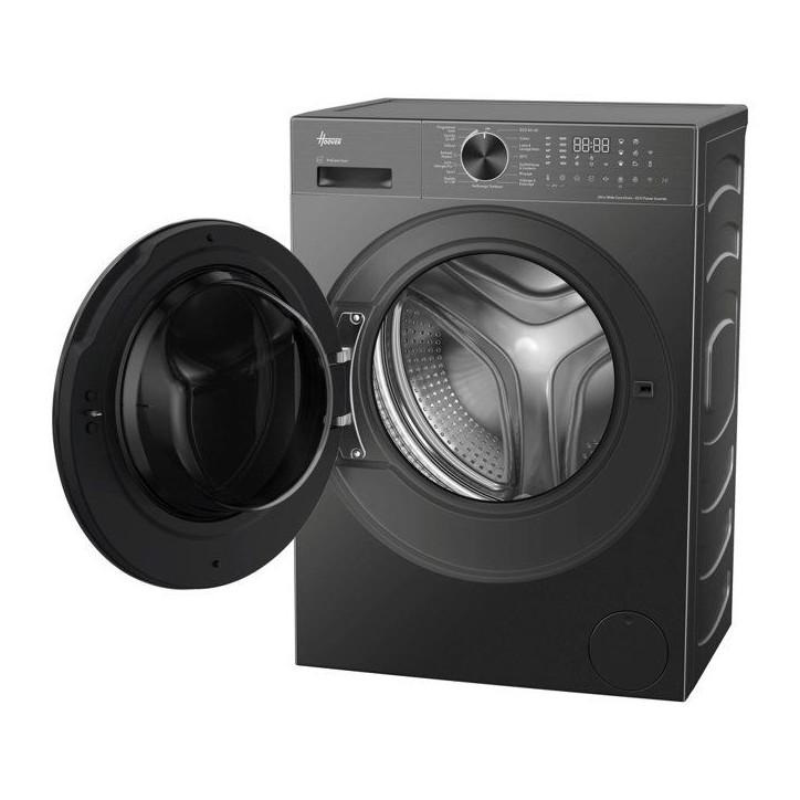 Lave-linge hublot HOOVER HLP610BL10GUH-47 - 10 kg - Induction - 1600 trs/min - Classe A-35% - Connecté - Vapeur - Anthracite Lave-linge hublot HOOVER HLP610BL10GUH-47 - 10 kg - Induction - 1600 trs/min - Classe A-35% - Connecté - Vapeur - Anthracite